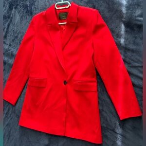 Elegant Red Women's Blazer by